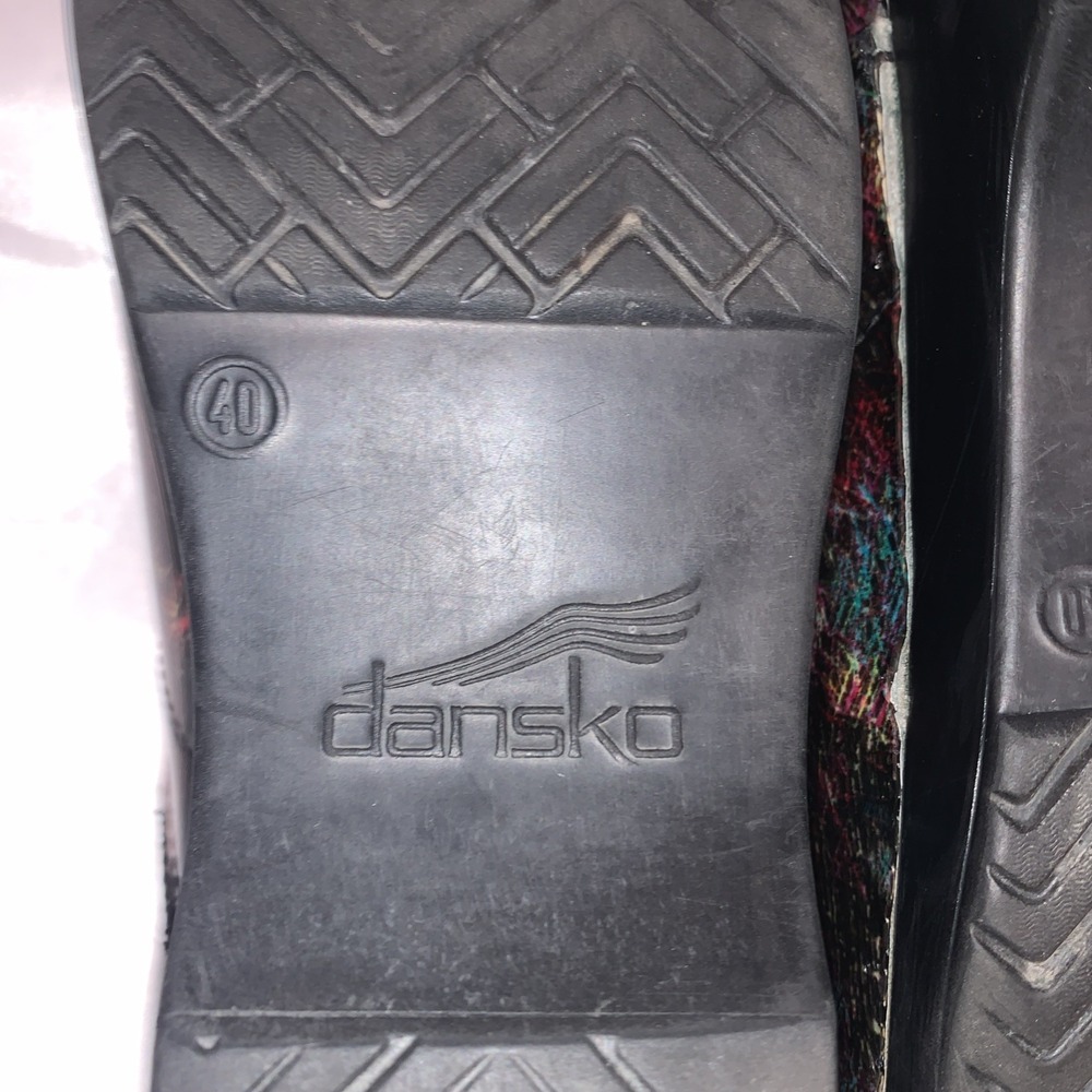 Dansko Patent Leather Rainbow Clogs 40 (9.5 - 10) - Picture 8 of 9